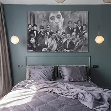 Black And White Gangsters Movies Canvas