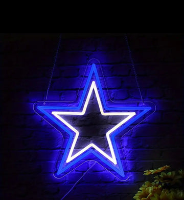 Dallas Cowboys Star led neon sign
