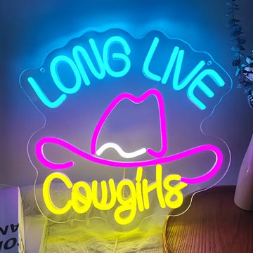 LONG LIVE COWGIRLS NEON LED SIGN