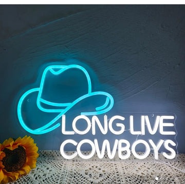 LONG LIVE COWBOY'S NEON LED SIGN