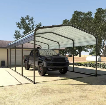 12' x 20' Carport, Upgraded Galvanized Steel Carport Garage, FREE SHIPPING