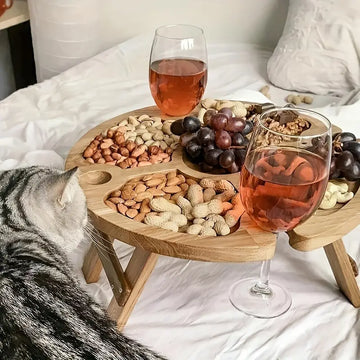 Portable Wine Table Deluxe