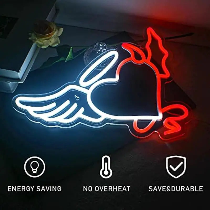 Angel & Devil Neon Led Sign