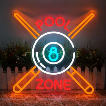 Billiards led neon sign