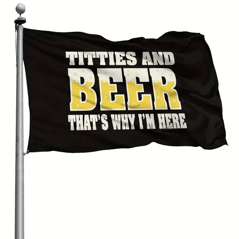 TITTIES AND BEER FLAG