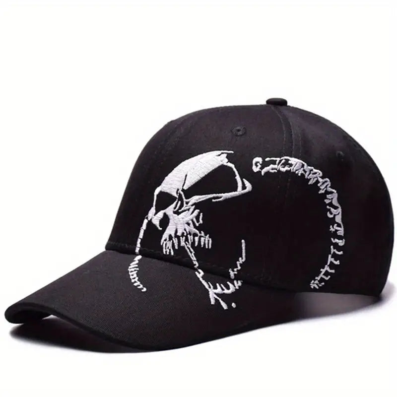 SKULL HORNED BAD ASS BALL CAP