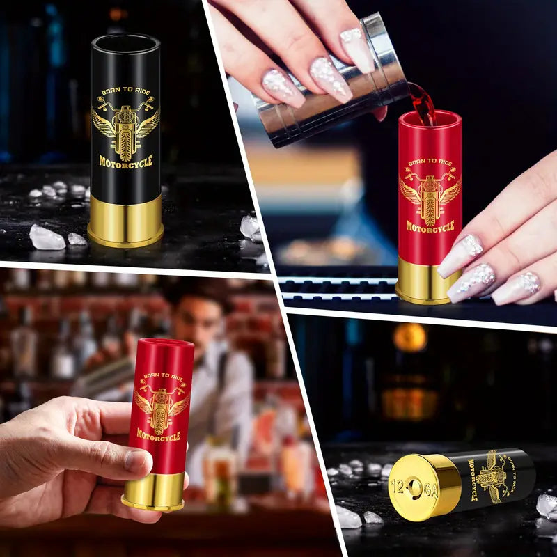 4pcs Motorcycle-Themed Shot Glass Set,