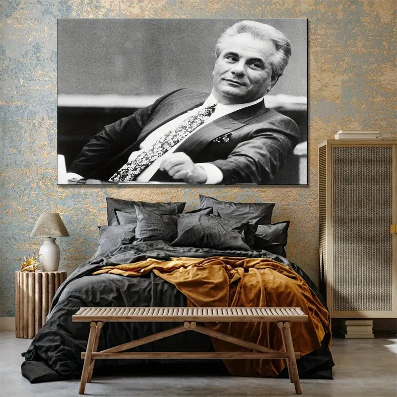 John Gotti Mafia Gangster Poster Printing Canvas