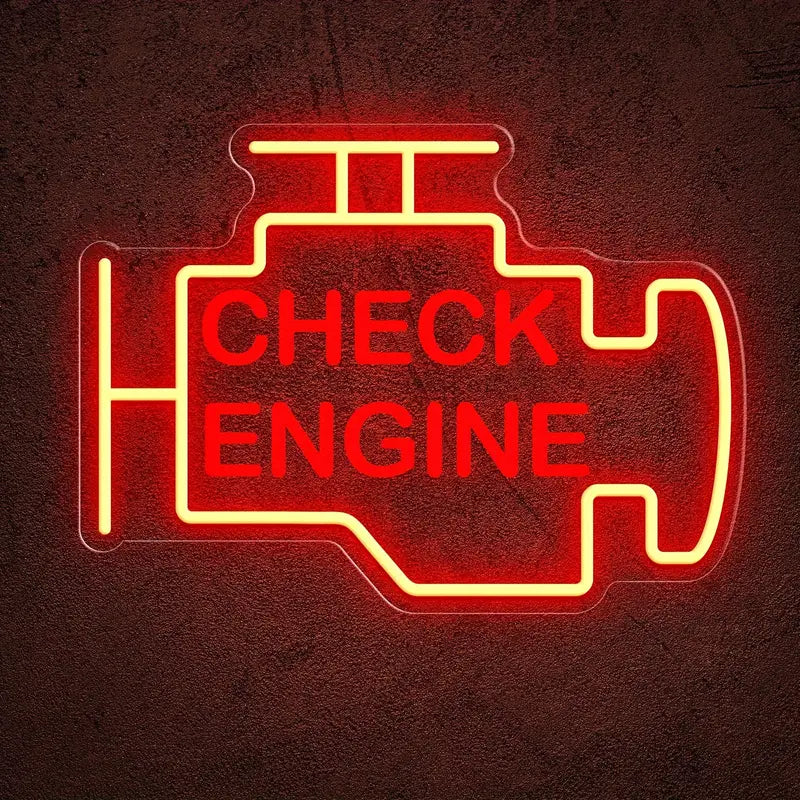 Car Check Engine Neon LED Sign