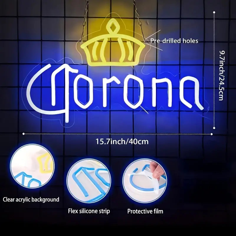 Corona Beer Neon Led Sign