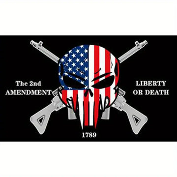 THE 2ND AMENDMENT LIBERTY OR DEATH 1789 FLAG