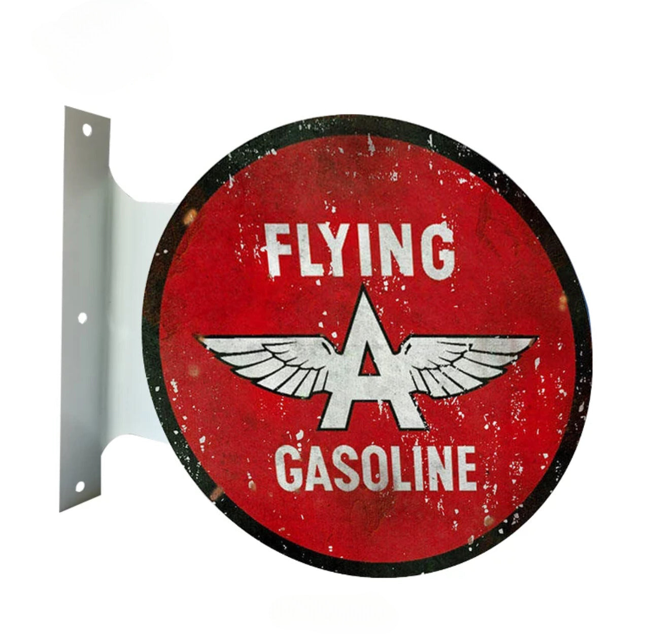 Flying Oil and Gas Flanged Wall Sign Double Sided