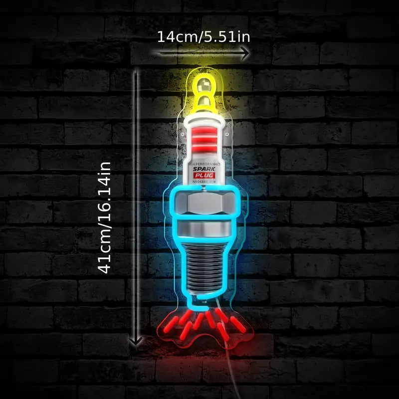 Spark Plug Neon Sign