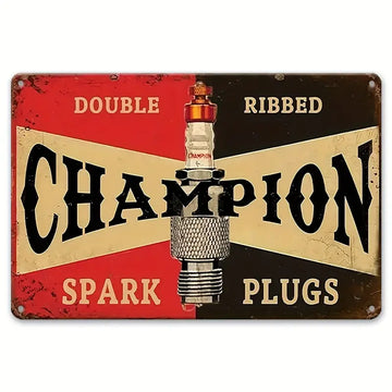 Champion Spark Plugs sign