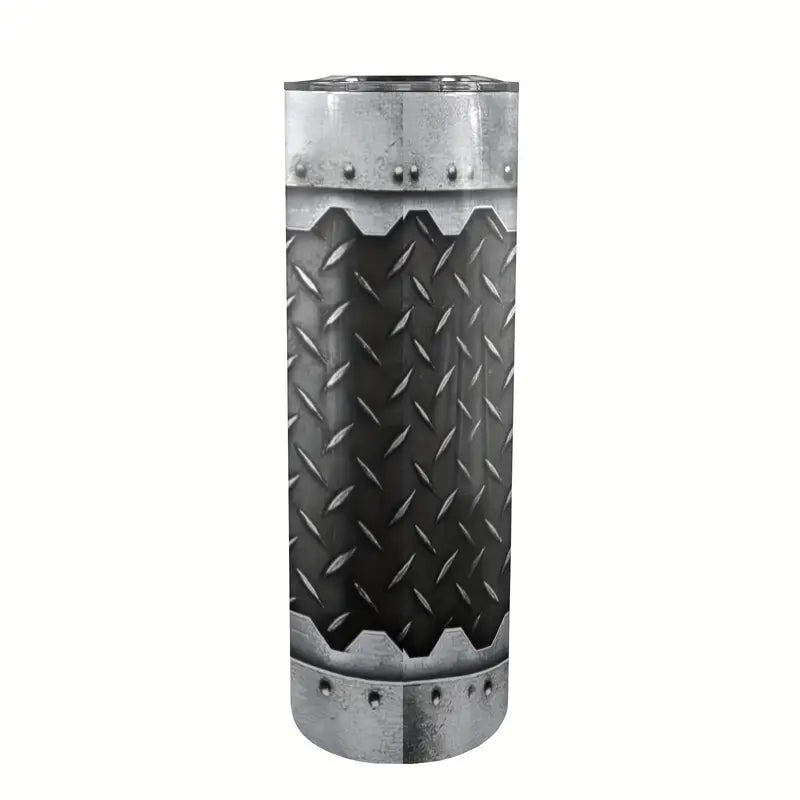 1pc, Mechanic Tumbler with Lid, 20oz Stainless Steel