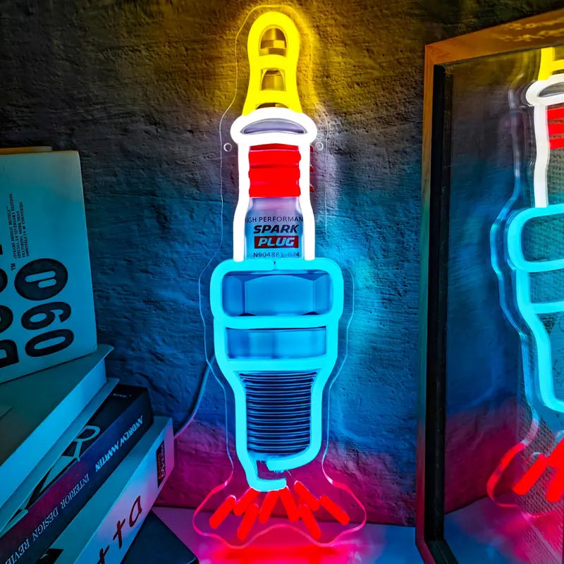 Spark Plug Neon Sign