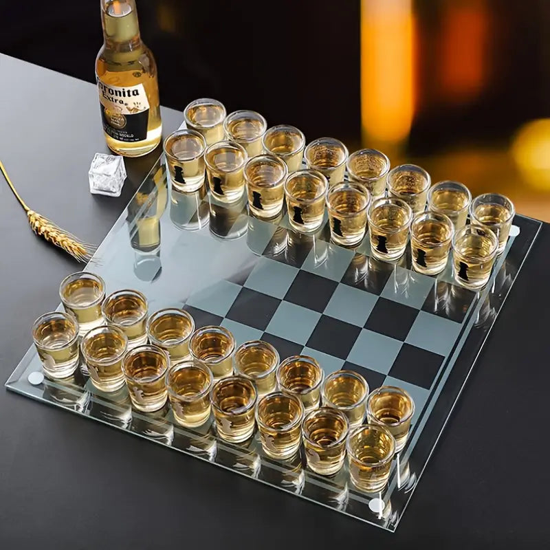 Bar Drinking Game Chess Game