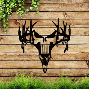 SKULL BUCK ART SIGN