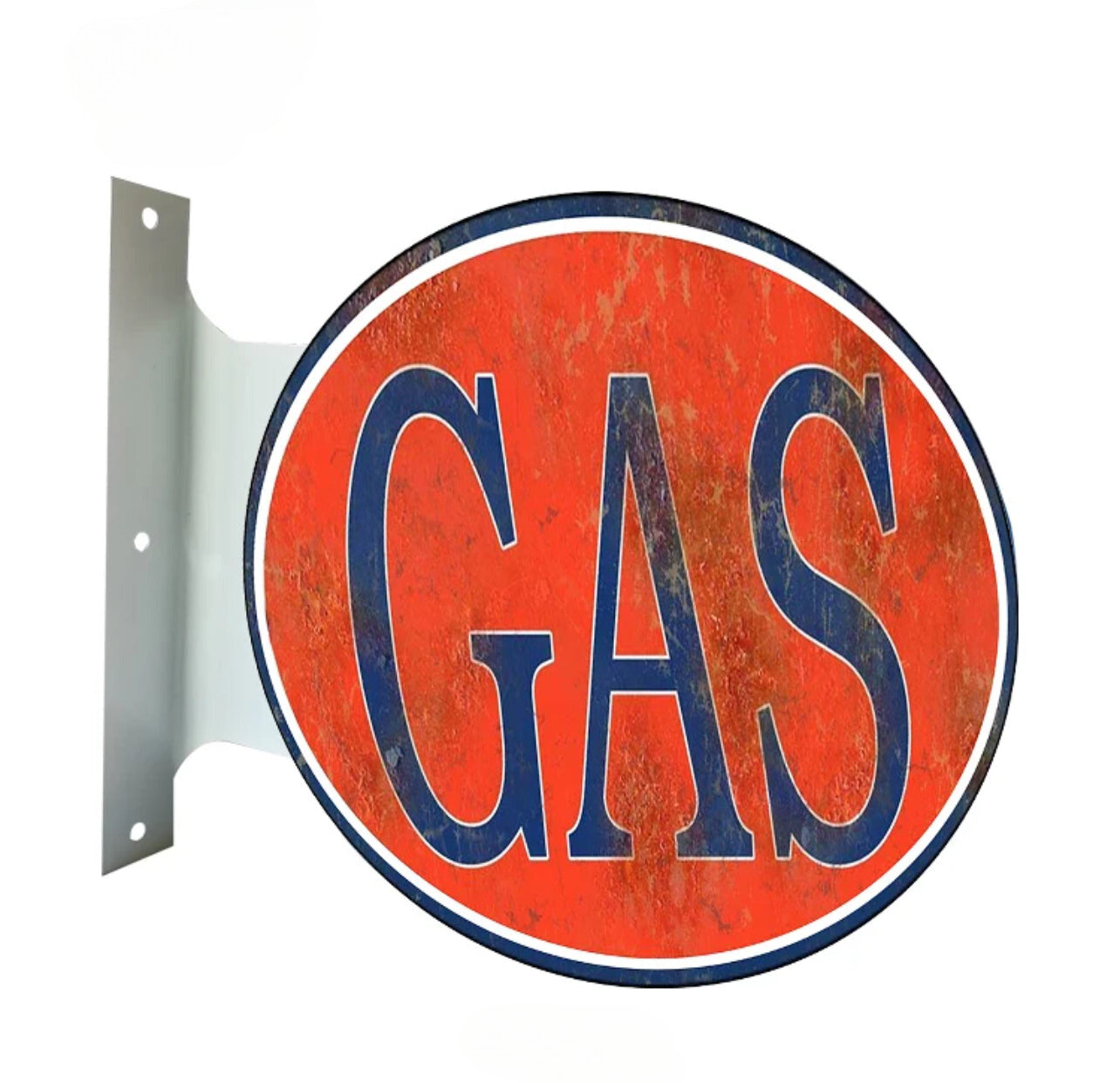 Gas Flanged Wall Sign Double Sided