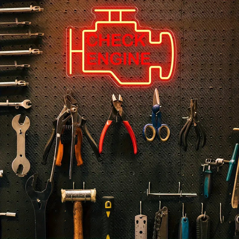 Car Check Engine Neon LED Sign