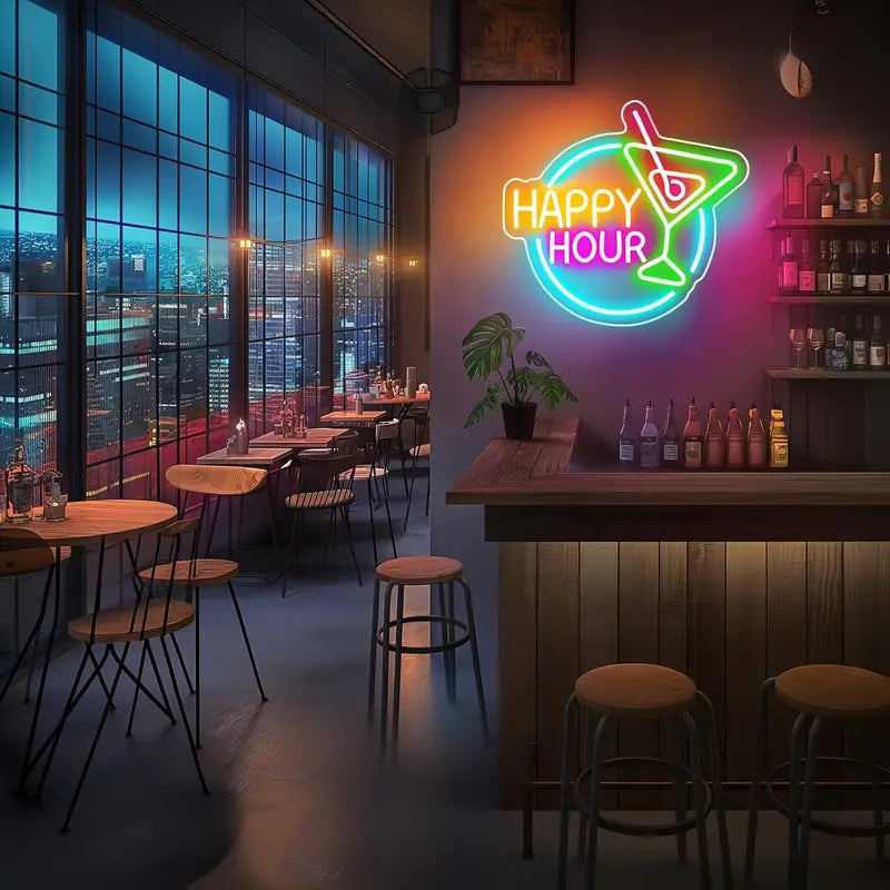 Happy Hour Neon led Sign