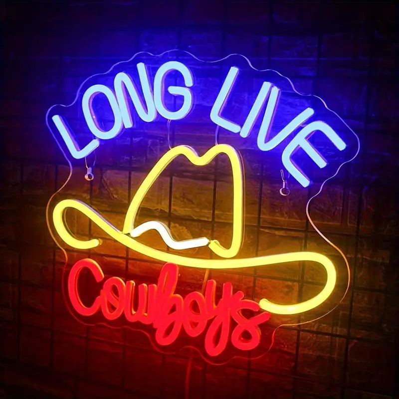 Long Live Cowboy's Neon Led Sign