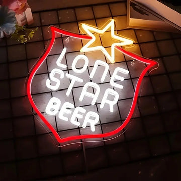 Lone Star Beer Neon LED  Sign