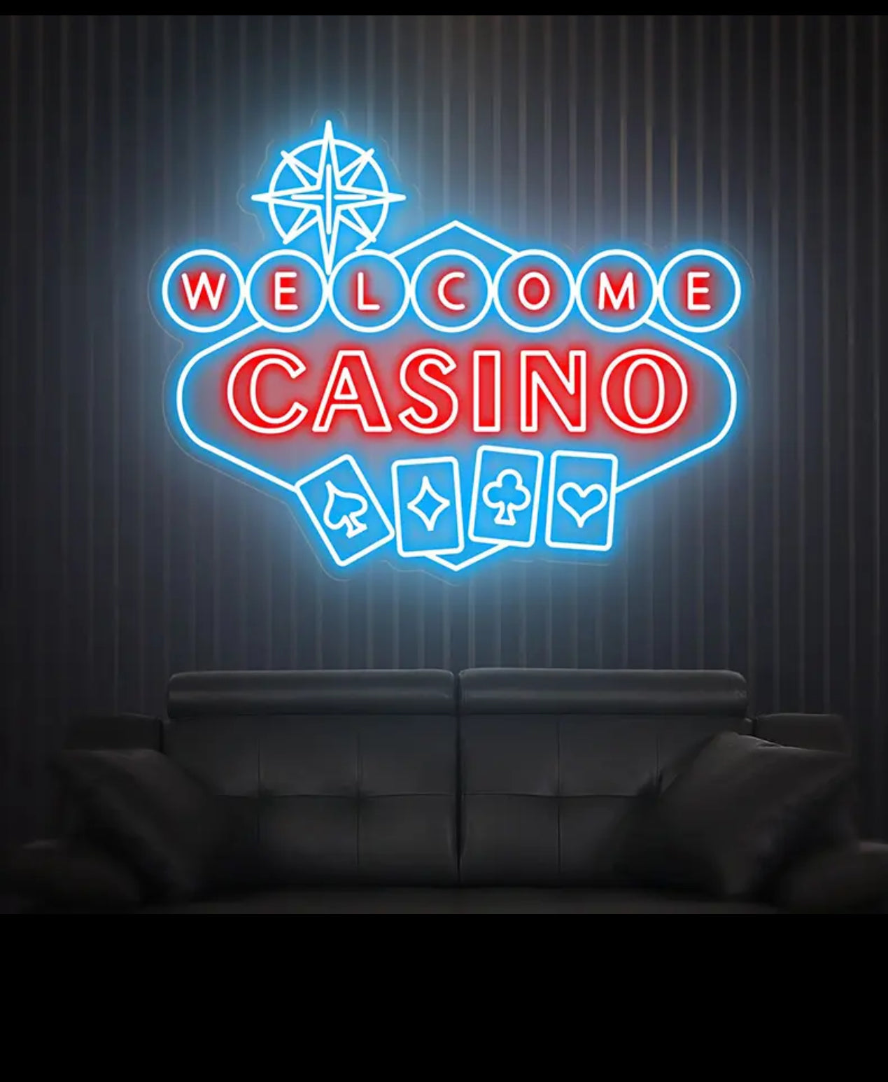 Welcome Casino LED Neon sign