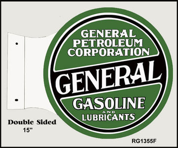 General Petroleum Motor Oil Flange Sign 15×171/2