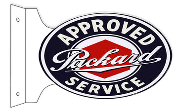 Approved Packard Service Flange Oval Sign