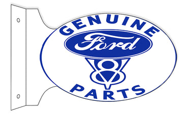 Genuine Ford V8 Parts Flange Oval Sign