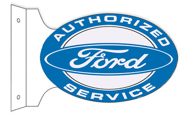 Authorized Ford Service Flange Oval Sign