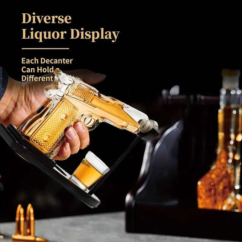 GUN WHISKEY DISPENSER BAD ASS