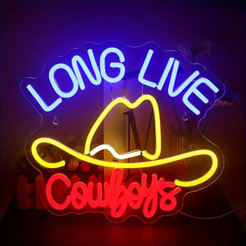 Long Live Cowboy's Neon Led Sign