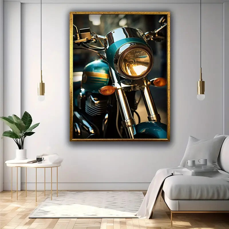 motorcycle canvas painting