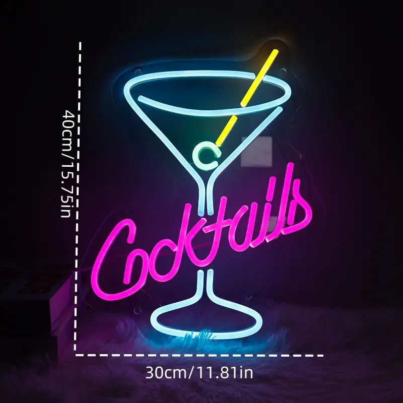 Cocktail's Neon Led Sign