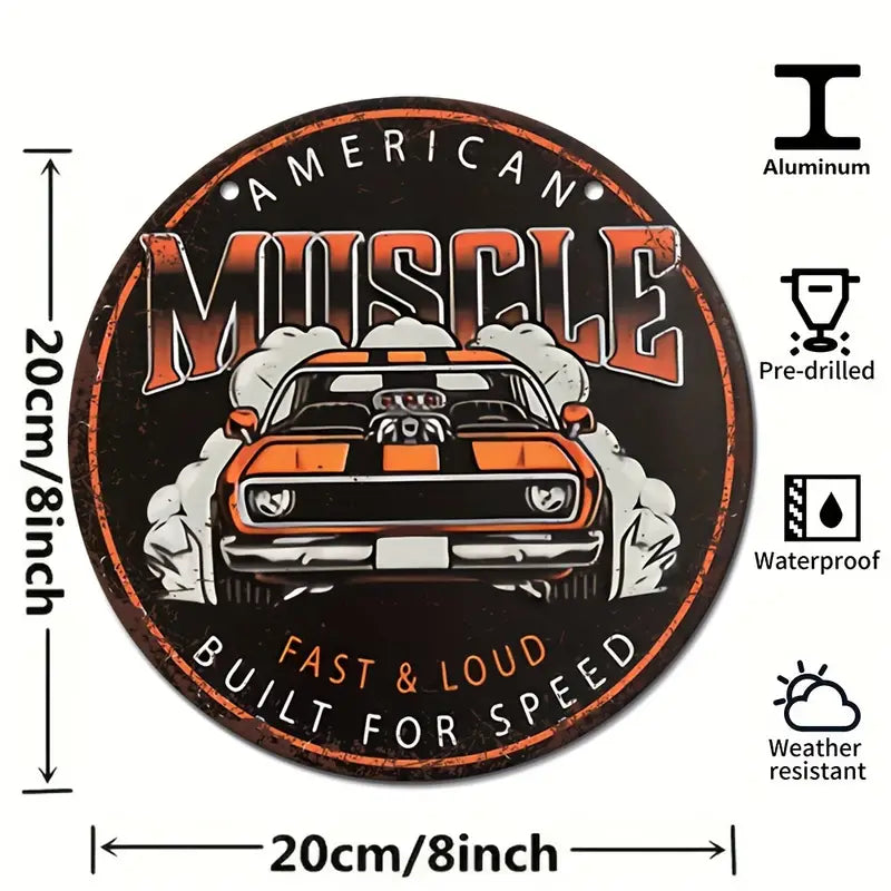 MUSCLE CAR Sign