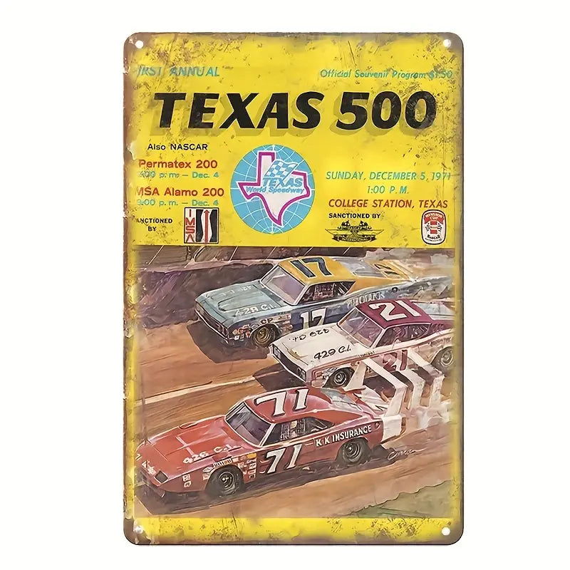 TEXAS 500 Metal sign