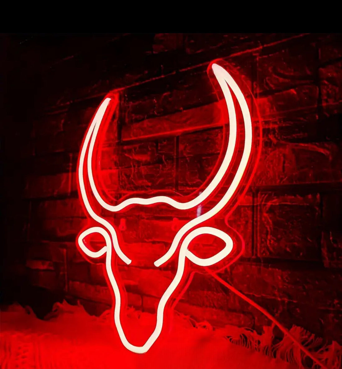 Red Bull skull Led neon sign