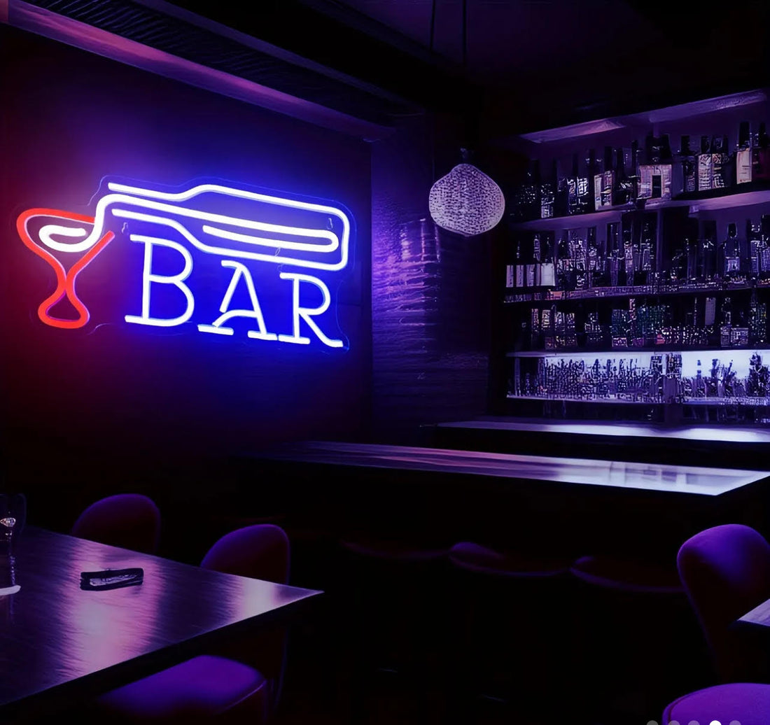 Bar neon led sign