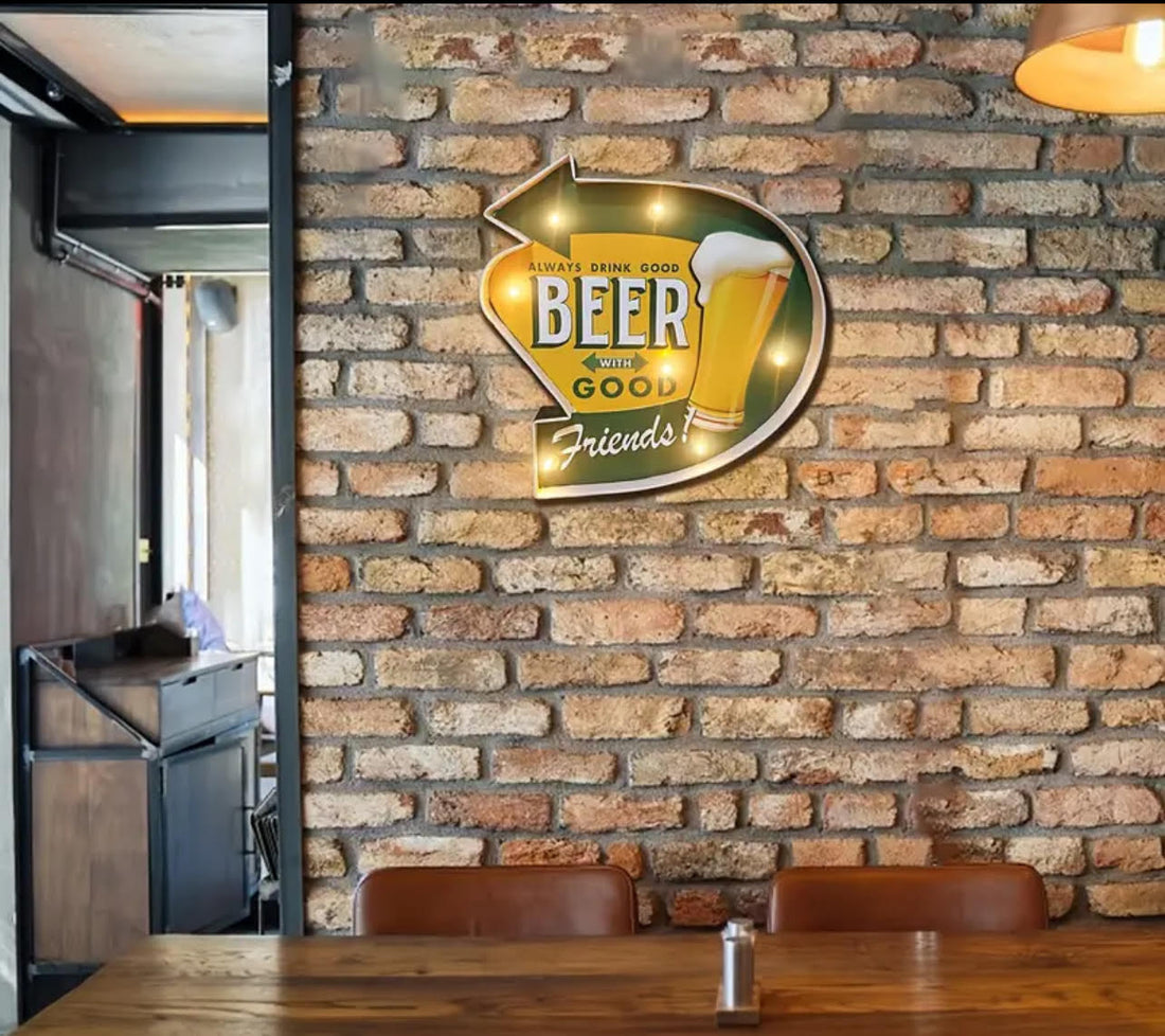 Beer Arrow lighted sign