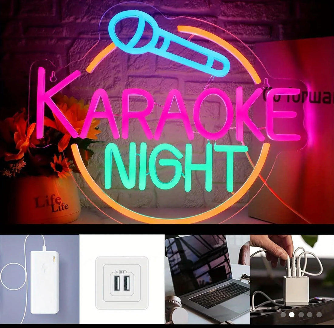 Karaoke Night Neon LED sign