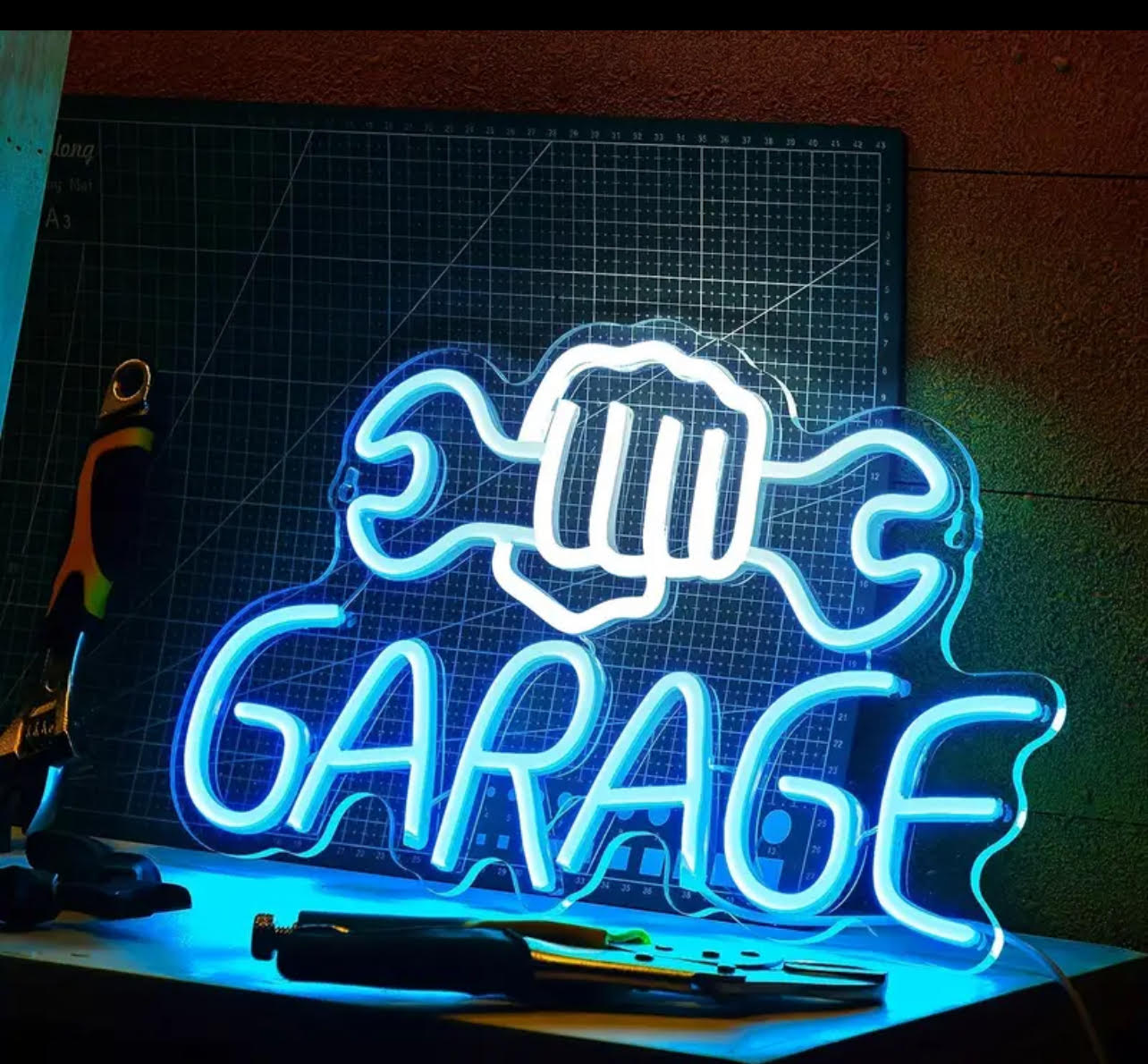 Garage neon led sign