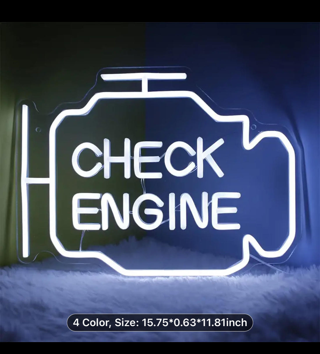 Check Engine neon led sign