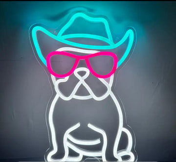 French bulldog neon led sign