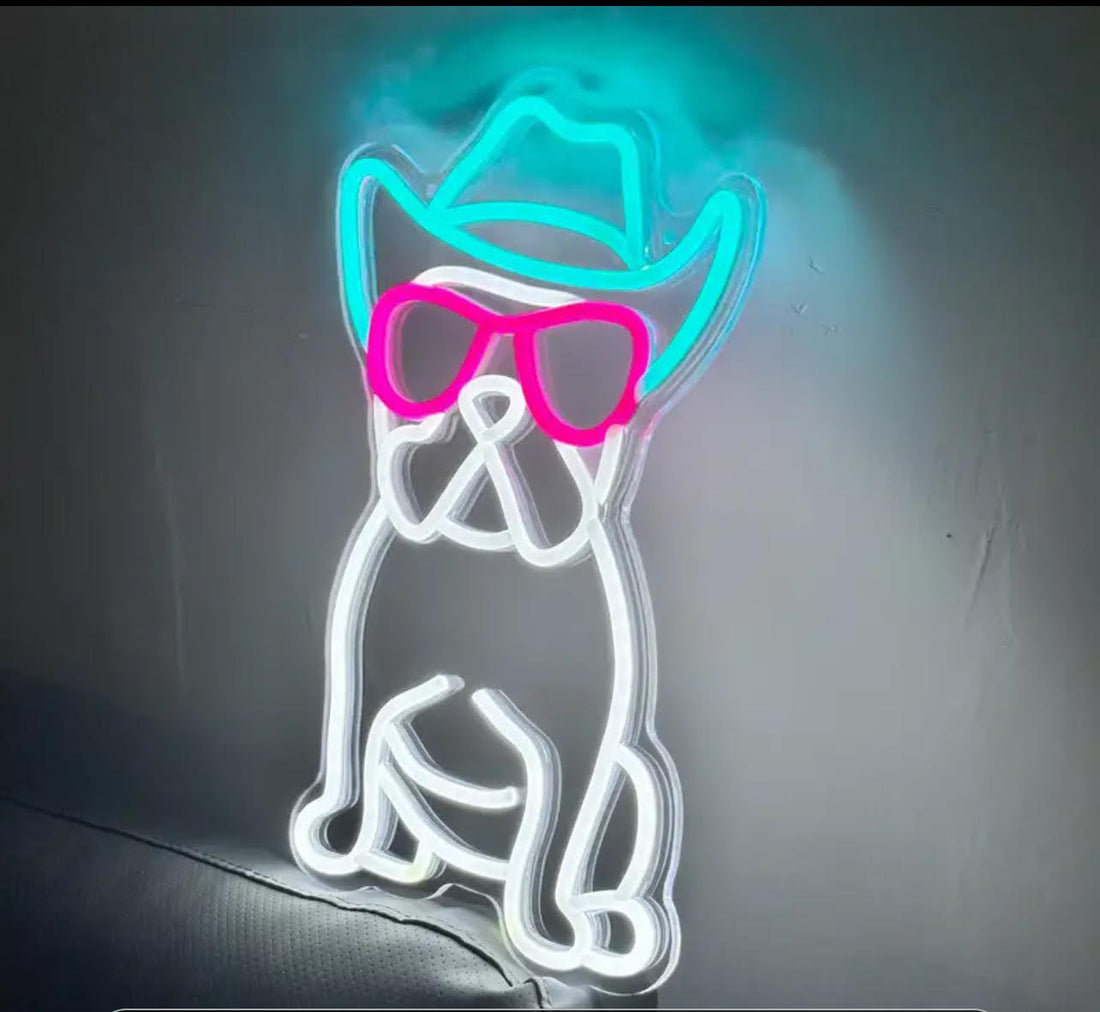 French bulldog neon led sign