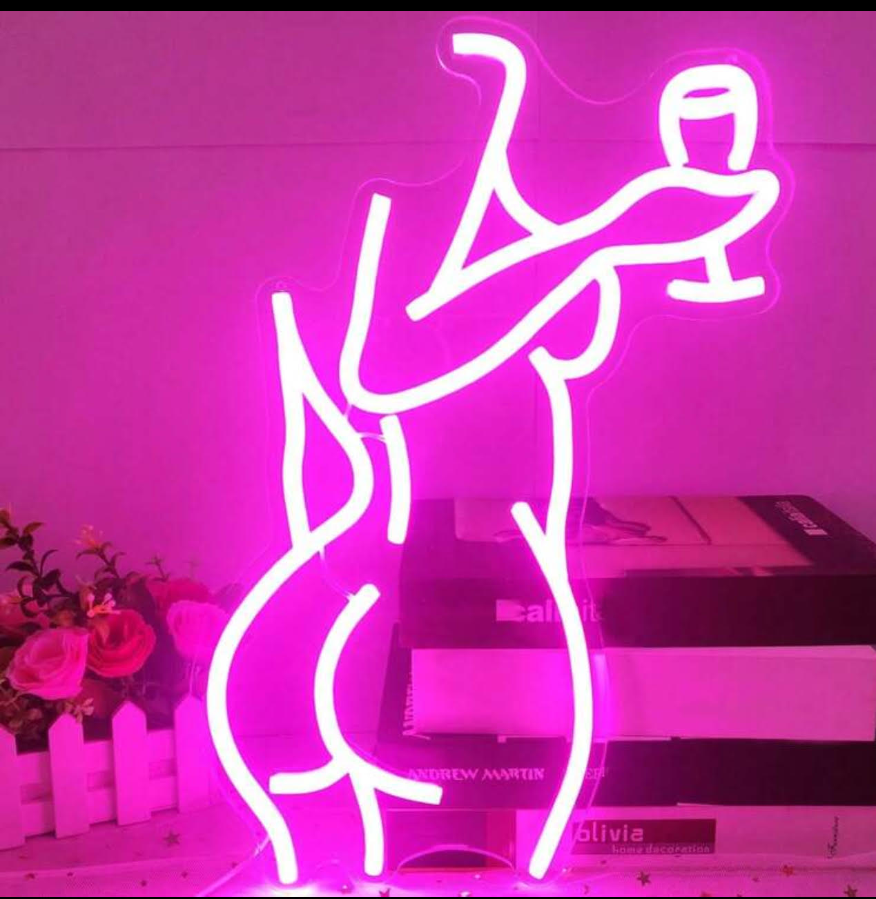 Pink Lady Neon Led Sign