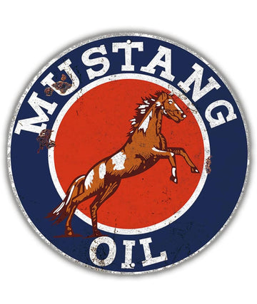 MUSTANG OIL SIGN