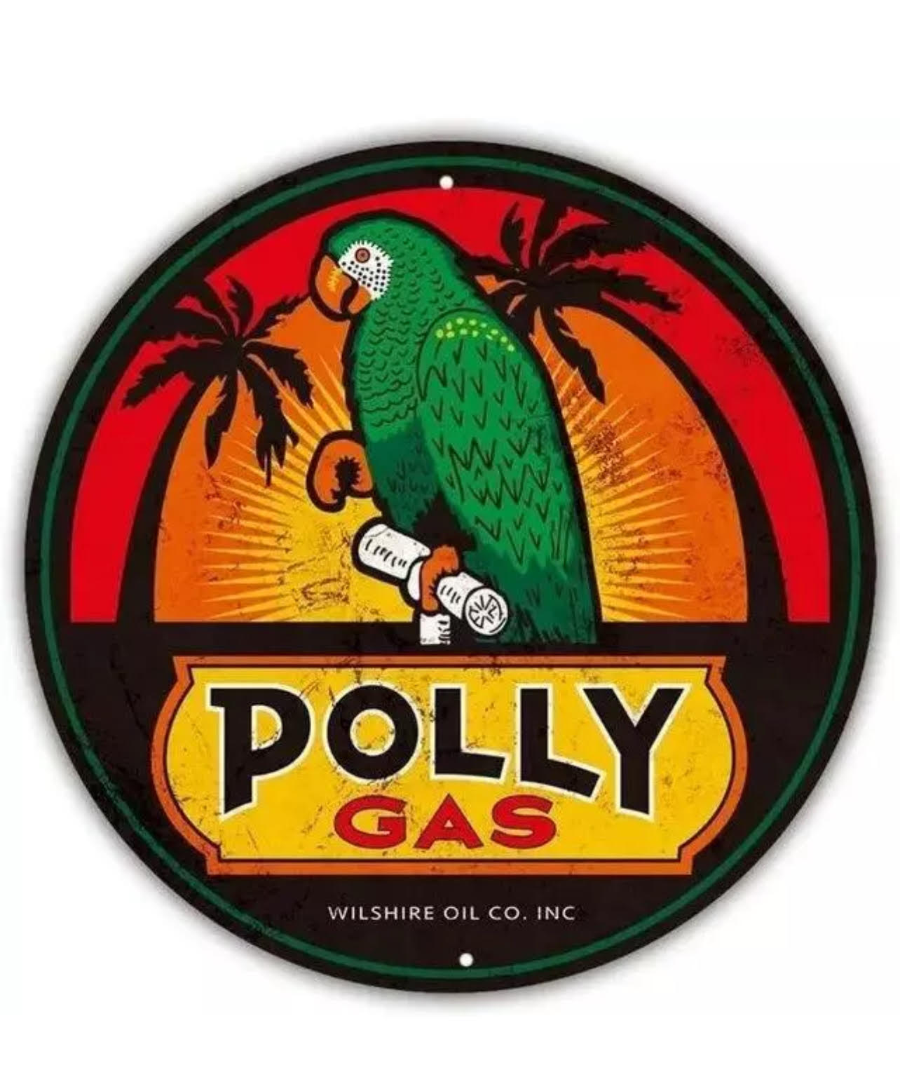 POLLY GAS SIGN