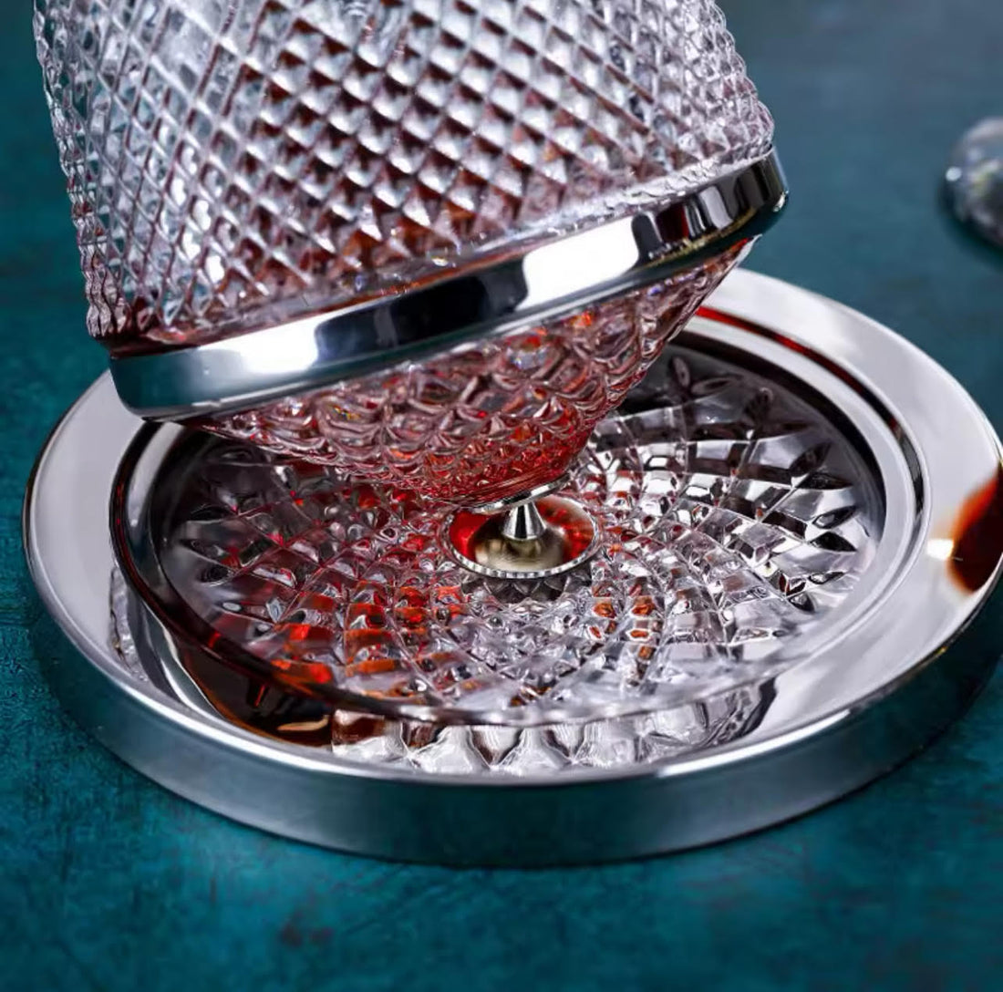 Luxurious Rotating Wine Separator Red Whiskey Tumbler